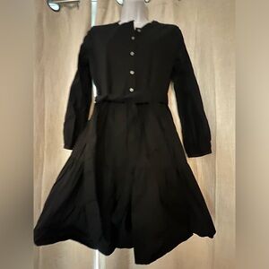 Jcrew Black Tiered Dress XS